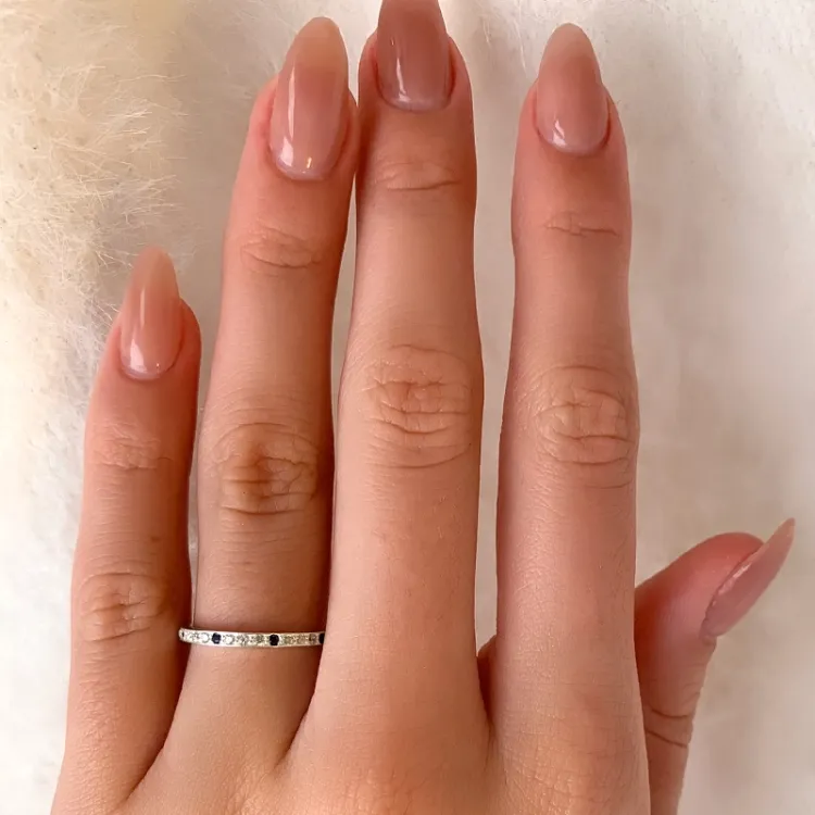 Blauem Zirkon Ring aus Silber
