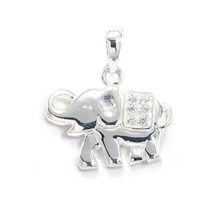 Elefant Zirkon Anhänger aus Silber