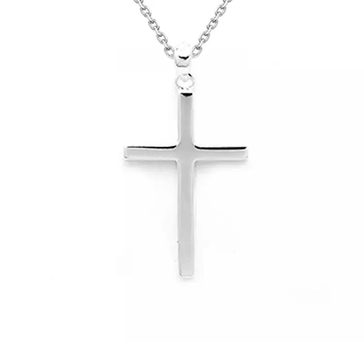 Kreuz Halskette aus Silber und Anhänger aus Silber
