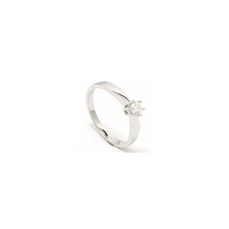 Diamant Weißgoldring in 14 Karat Weißgold 0,20 ct