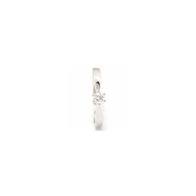 Diamant Weißgoldring in 14 Karat Weißgold 0,20 ct