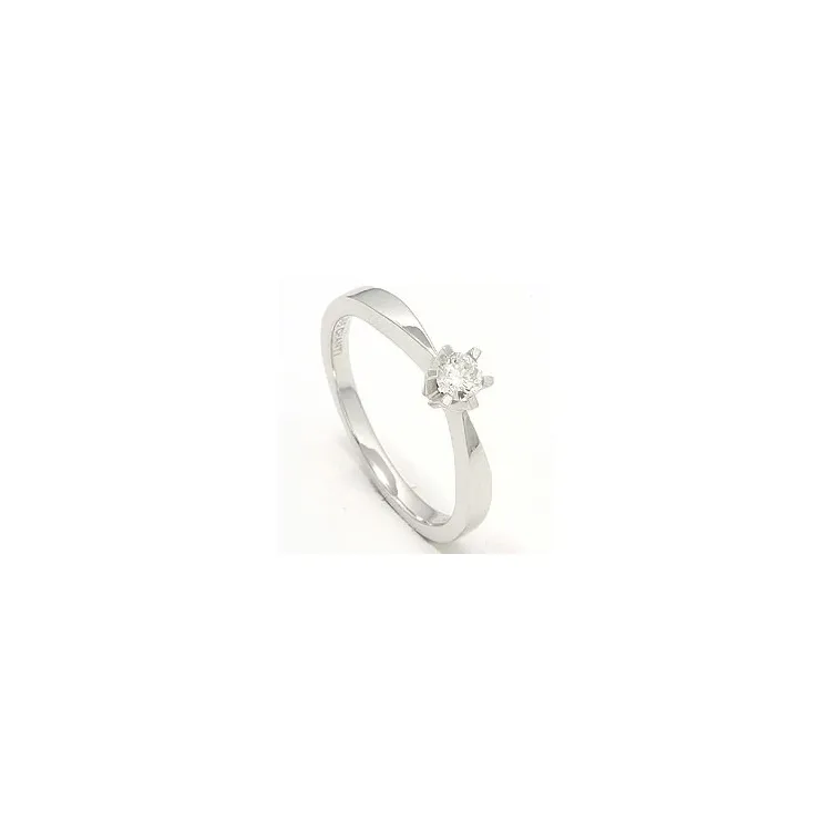 Diamant weißgoldring in 14 karat weißgold 0,20 ct