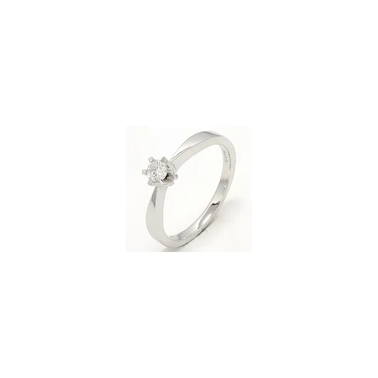 Diamant weißgoldring in 14 karat weißgold 0,20 ct