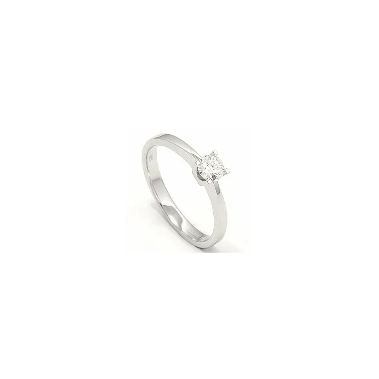 Einfacher Diamant Weißgoldring in 14 Karat Weißgold 0,30 ct