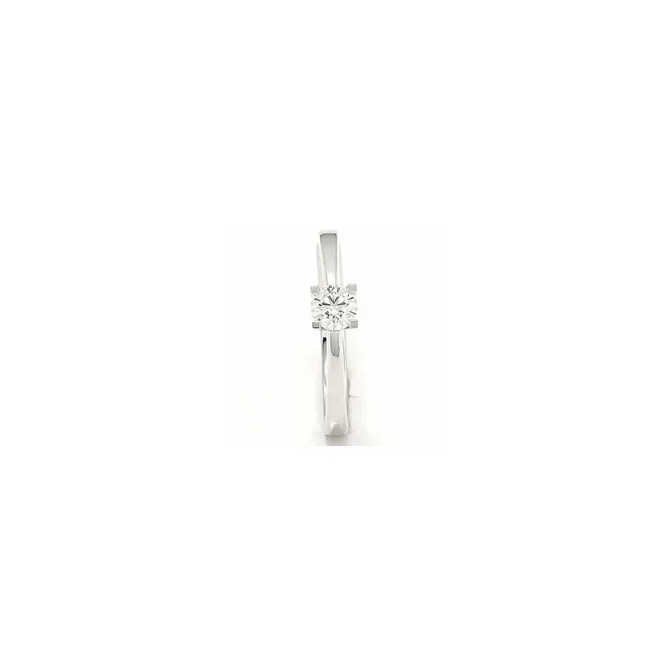 Einfacher Diamant Weißgoldring in 14 Karat Weißgold 0,30 ct