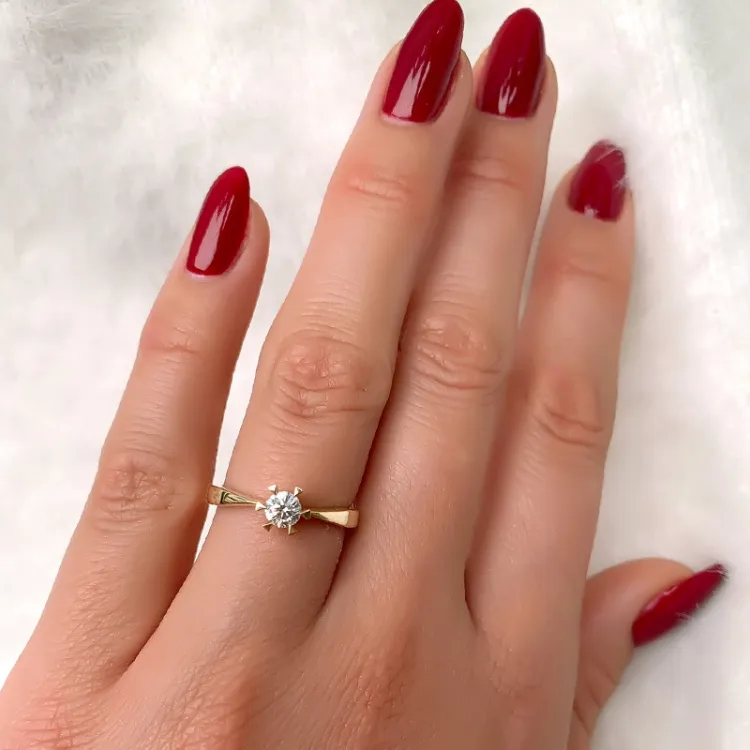 0,30 ct Diamant Solitärring in 14 Karat Gold 0,30 ct