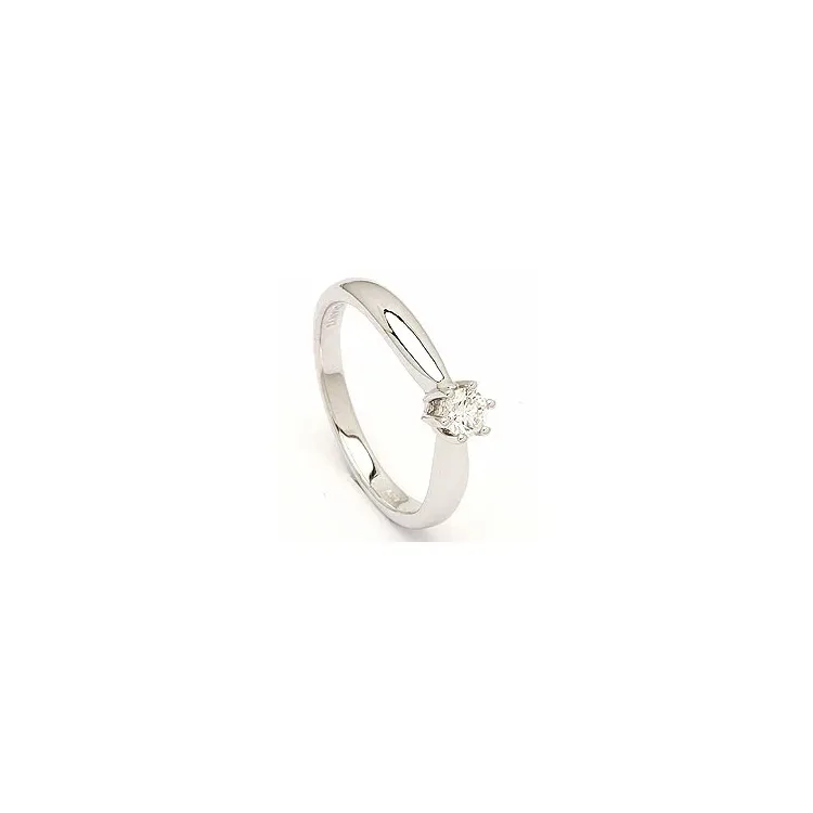 Diamant Weißgoldring in 14 Karat Weißgold 0,20 ct