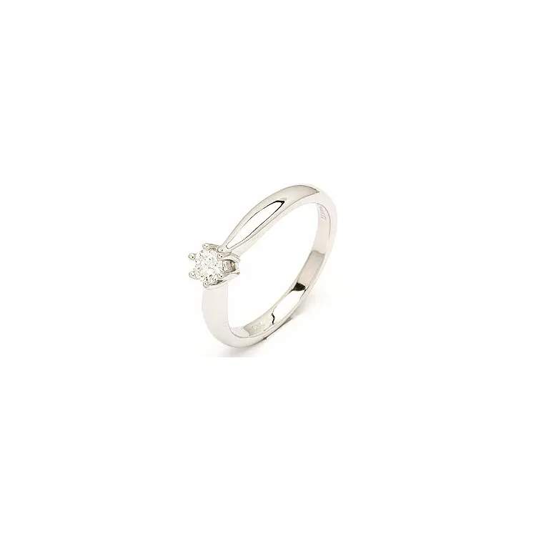 Diamant Weißgoldring in 14 Karat Weißgold 0,20 ct