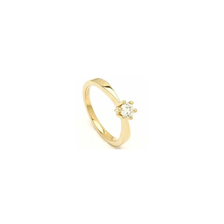 Diamant Gold Ring in 14 Karat Gold 0,30 ct