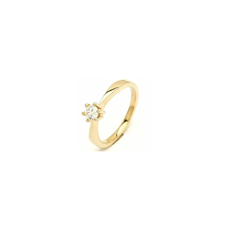 Diamant Gold Ring in 14 Karat Gold 0,30 ct