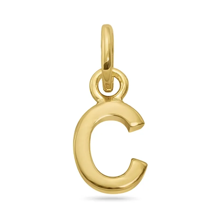 buchstab c Anhänger aus vergoldetem Sterlingsilber - My Letter