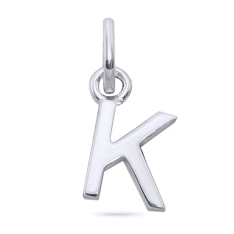 buchstab k Anhänger aus Silber - My Letter
