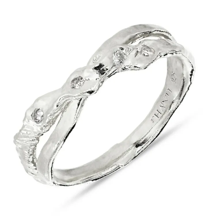 Zirkon Ring aus Silber - Lumé Etched