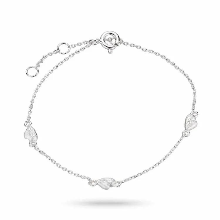 Armband aus Silber 16 plus 3 cm x 3,75 mm  - Lumé Etched