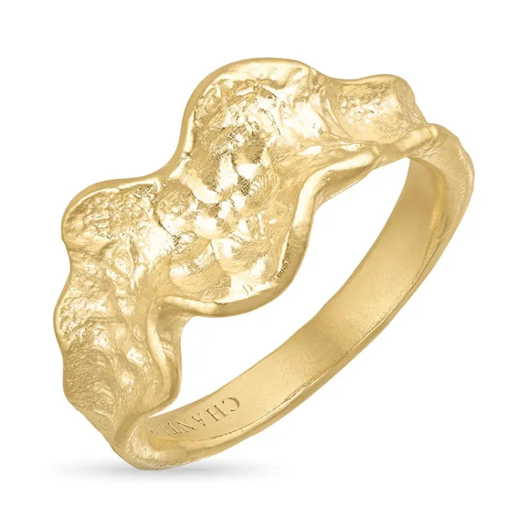 Ring aus vergoldetem Sterlingsilber - Lumé Etched