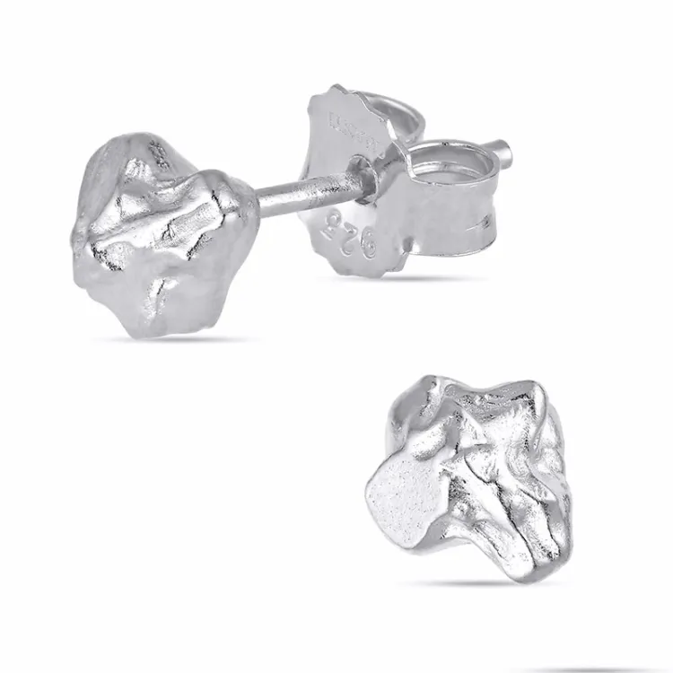 Ohrstecker in Silber - Lumé Etched