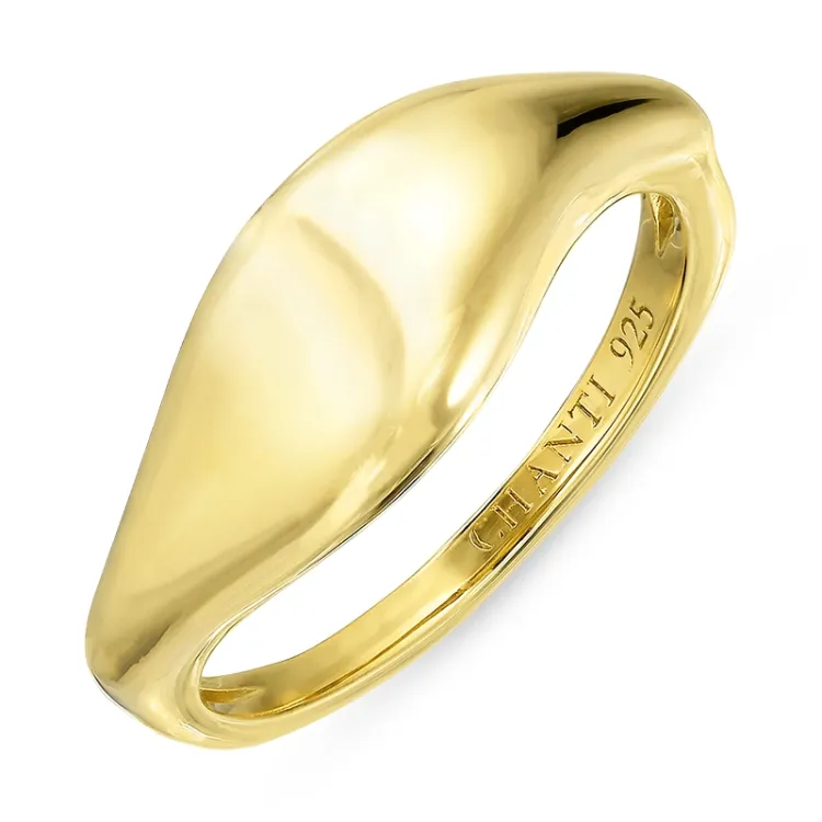 Ring aus vergoldetem Sterlingsilber - Lumé Essence