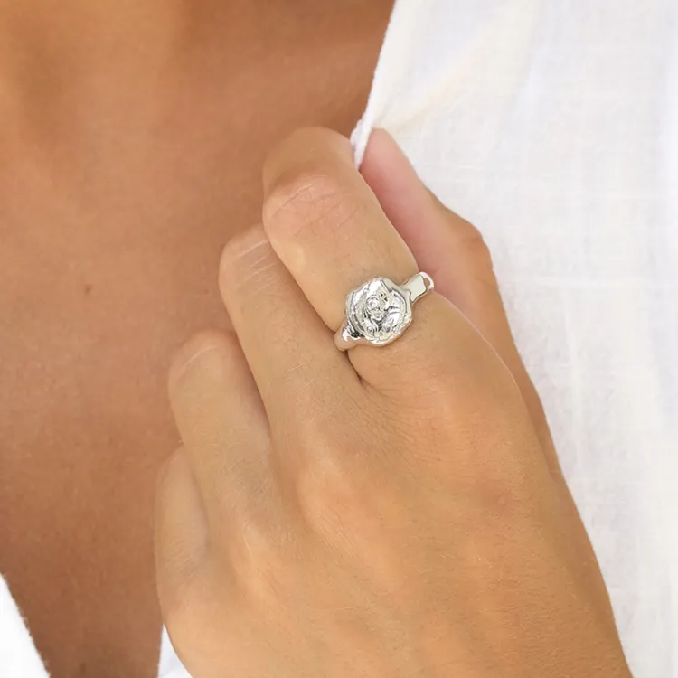Ring aus Silber - Lumé Etched