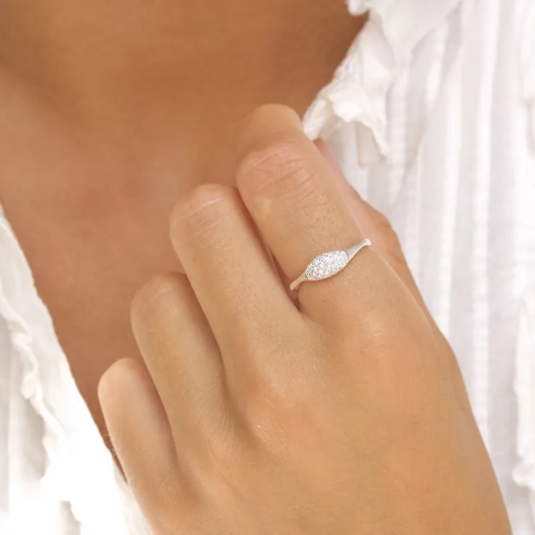 Zirkon Ring aus Silber - Lumé Illume