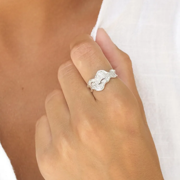 Ring aus Silber - Lumé Etched