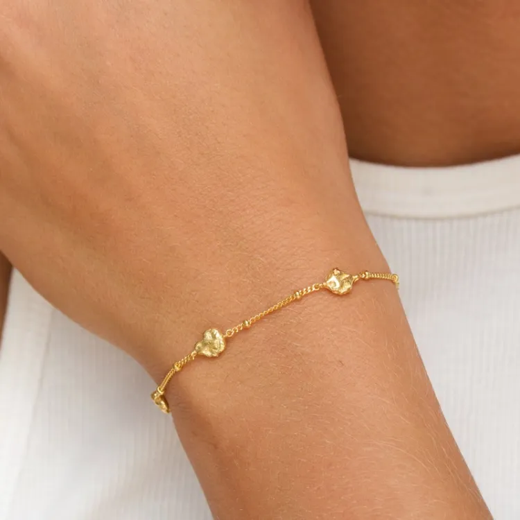 Armband aus vergoldetem Sterlingsilber - Lumé Etched