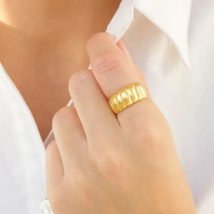 Ring aus vergoldetes Messing - Eliné