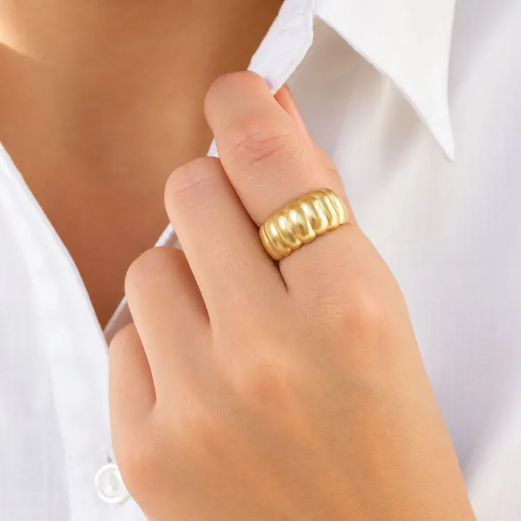 Ring aus vergoldetes Messing - Eliné