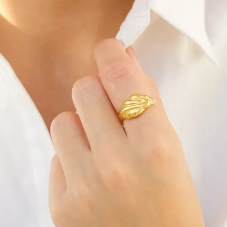 Ring aus vergoldetes Messing - Eliné