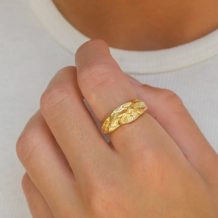 Ring aus vergoldetes Messing - Eliné