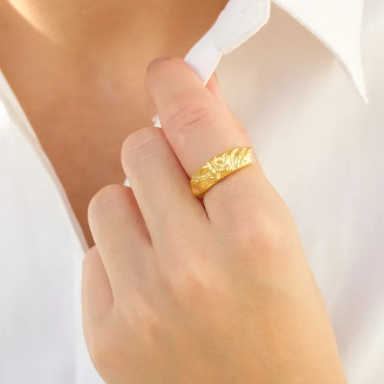 Ring aus vergoldetes Messing - Eliné
