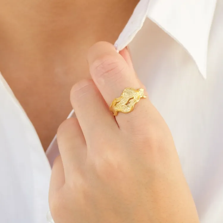 Ring aus vergoldetes Messing - Eliné