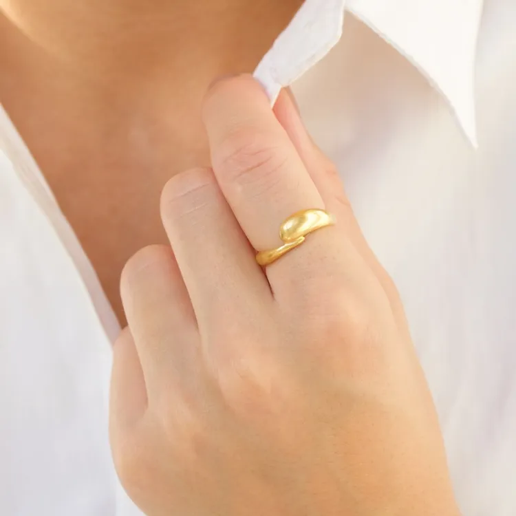 Ring aus vergoldetes Messing - Eliné