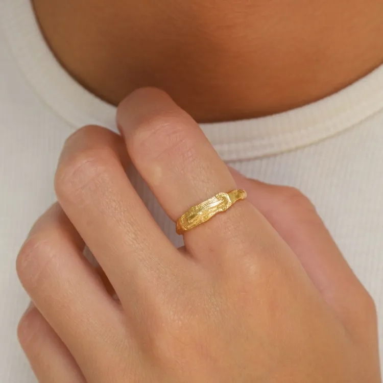 Ring aus vergoldetes Messing - Eliné