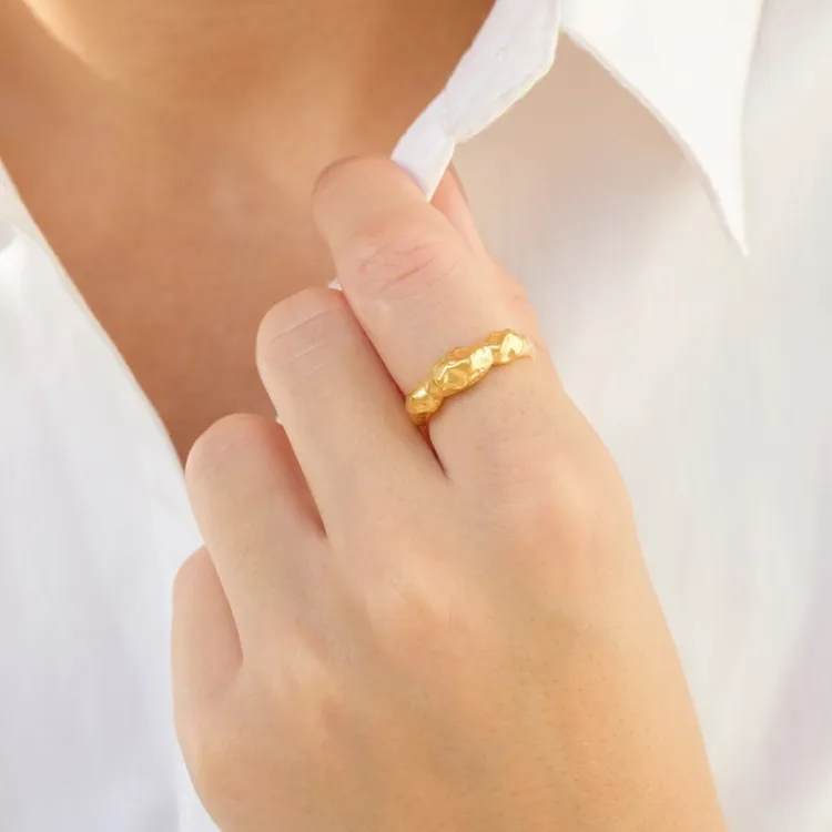Ring aus vergoldetes Messing - Eliné