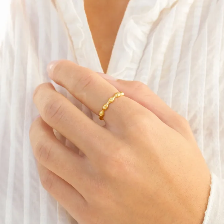 Ring aus vergoldetes Messing - Eliné