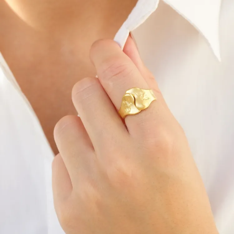 Ring aus vergoldetes Messing - Eliné