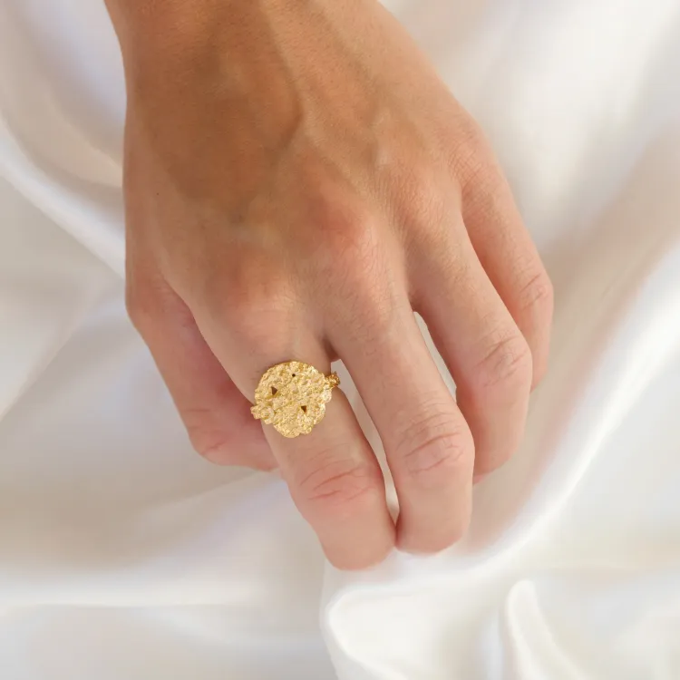 Ring aus vergoldetes Messing - Eliné