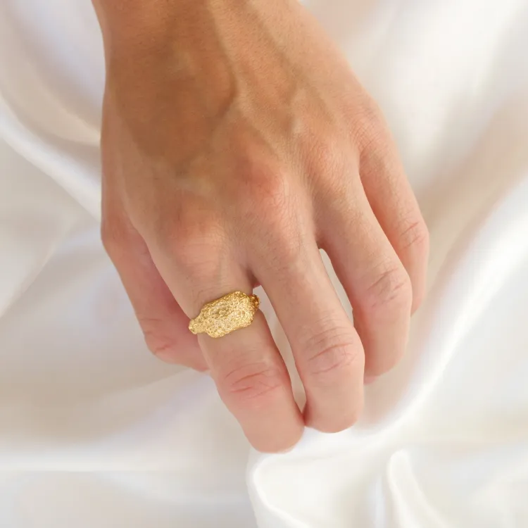 Ring aus vergoldetes Messing - Eliné