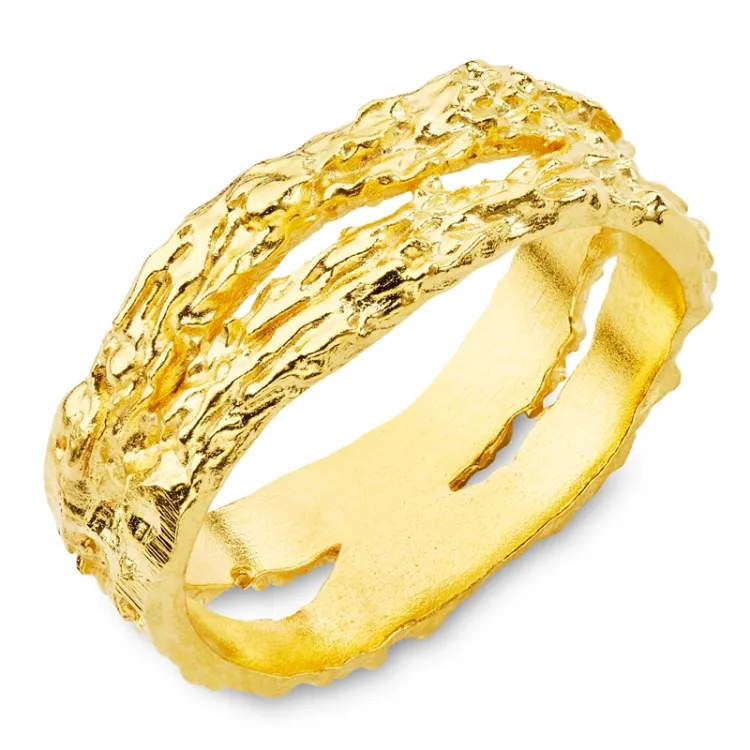 Ring aus vergoldetes Messing - Eliné