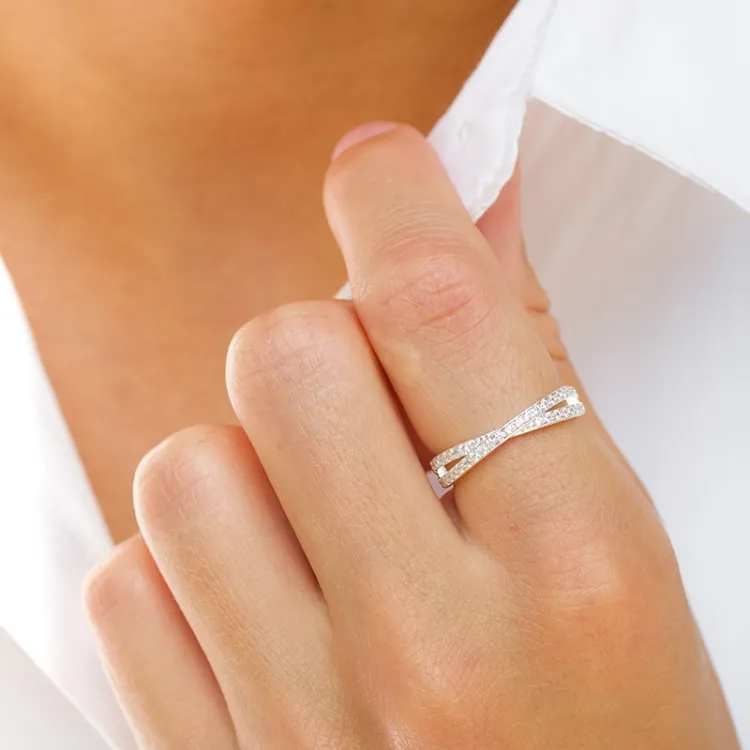 Zirkon Ring aus Silber