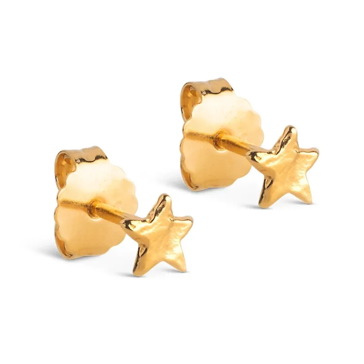 Enamel Star Energy Ohrstecker in vergoldetem Sterlingsilber