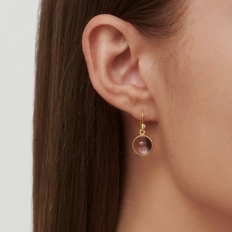 Julie Sandlau Prime pink Ohrringe in vergoldetem Sterlingsilber