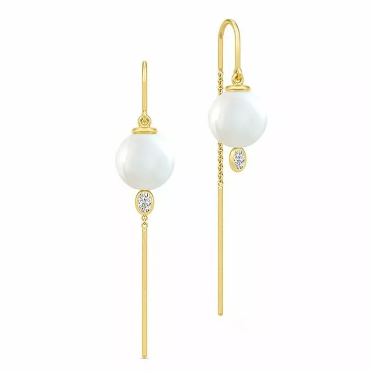 Julie Sandlau Ariel Chandeliers Ohrringe in Silber mit 22 Karat Vergoldung