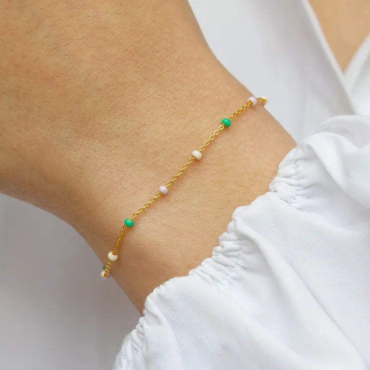 Enamel Lola Wilderness Armband in vergoldetem Sterlingsilber