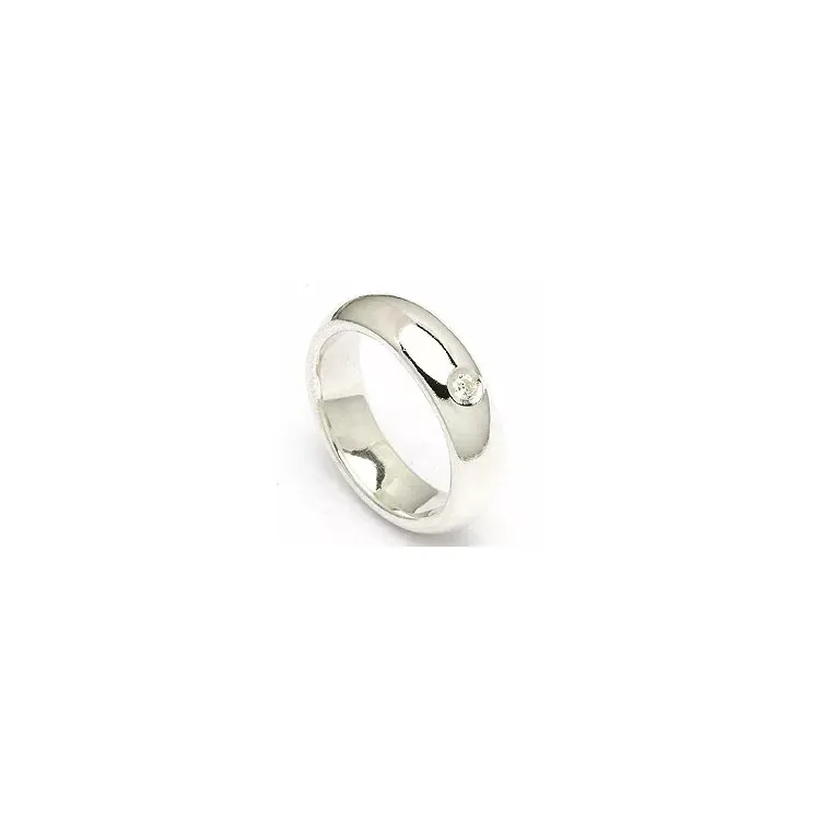 Kollektionsmuster Zirkon Ring aus Silber