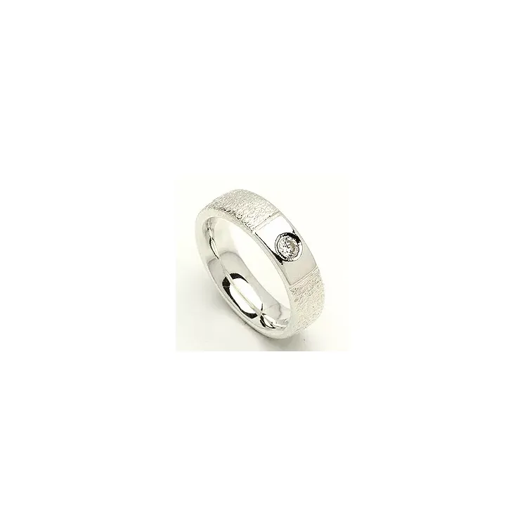 Kollektionsmuster Zirkon Ring aus Silber