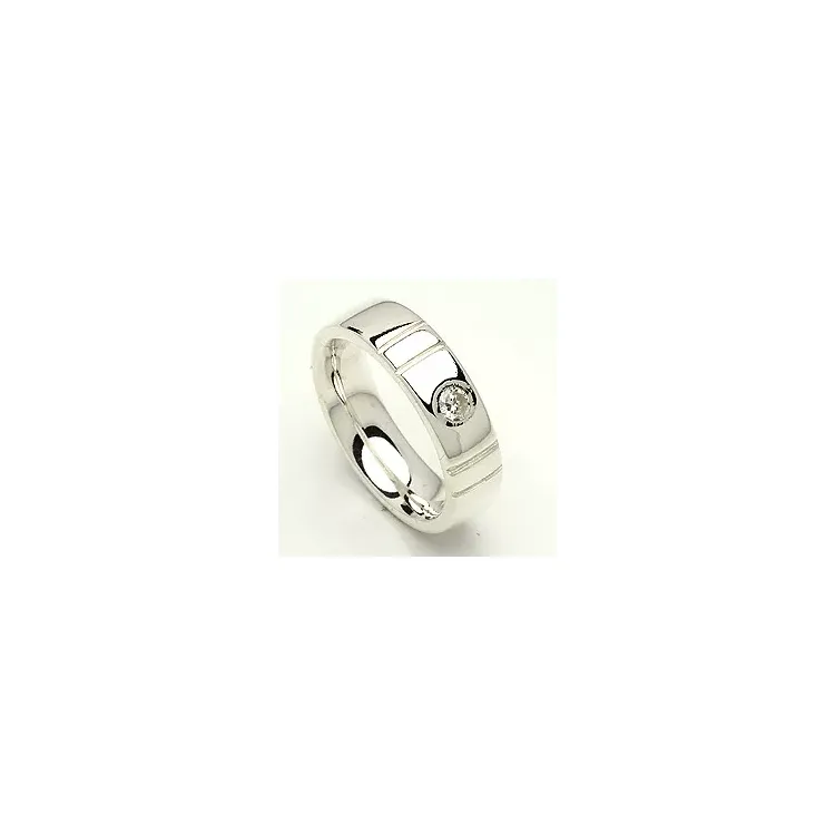 Kollektionsmuster Zirkon Ring aus Silber