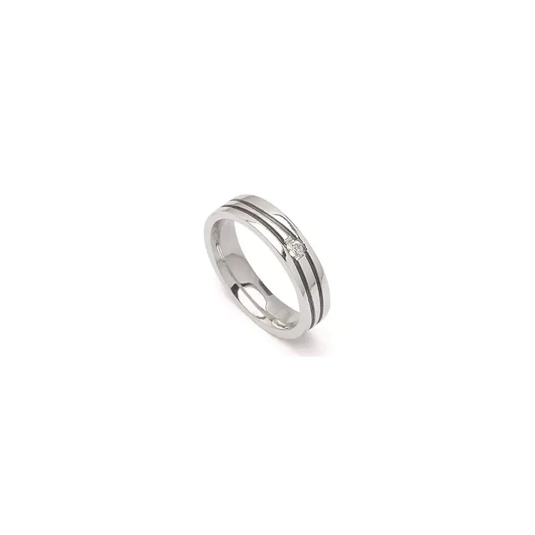 Kollektionsmuster Zirkon Ring aus Silber