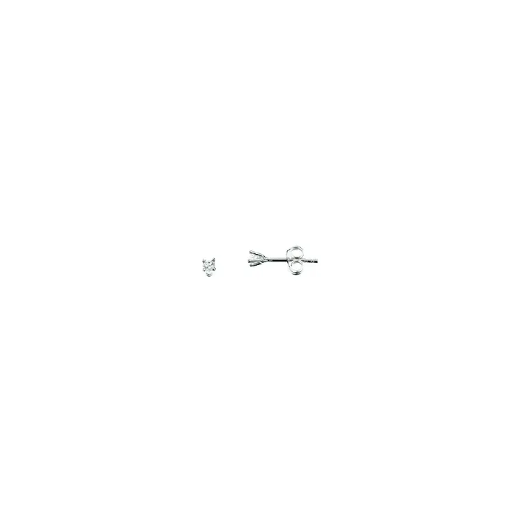 Kollektionsmuster Scrouples Zirkon Ohrringe in Silber weißem Zirkon