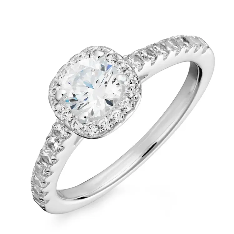 Kollektionsmuster Zirkon Ring aus Silber
